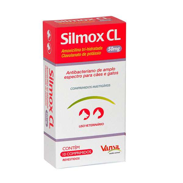 Antibacteriano Vansil Silmox CL para Cães e Gatos