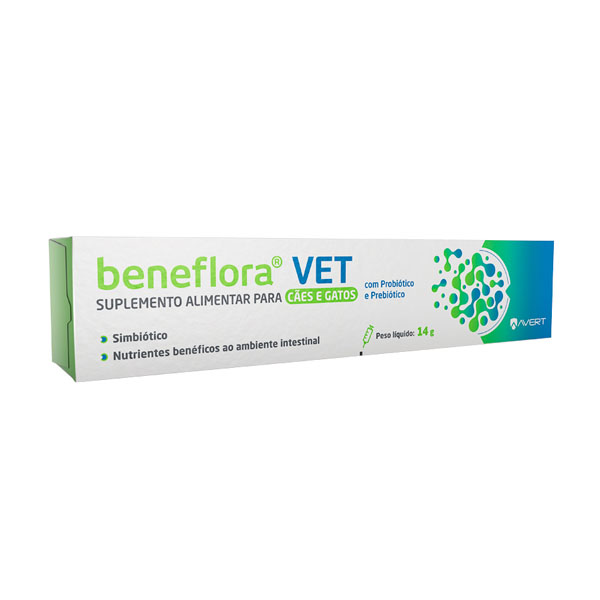 Suplemento Alimentar Avert Beneflora Vet para Cães e Gatos 14g