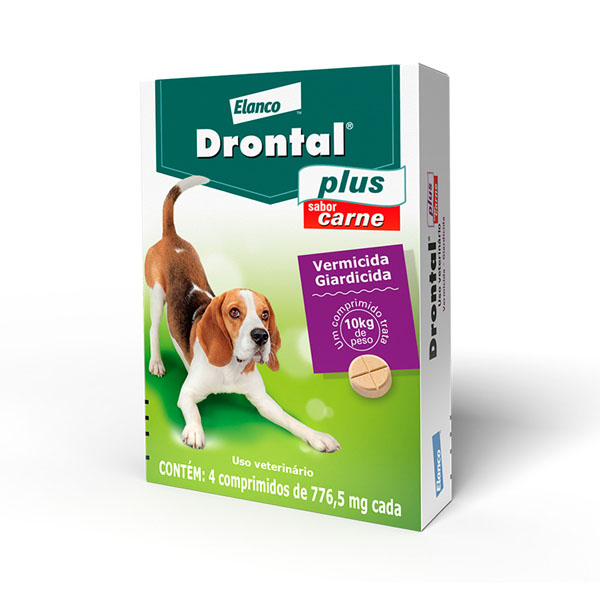 Drontal Plus para Cães de 10 kg Sabor Carne