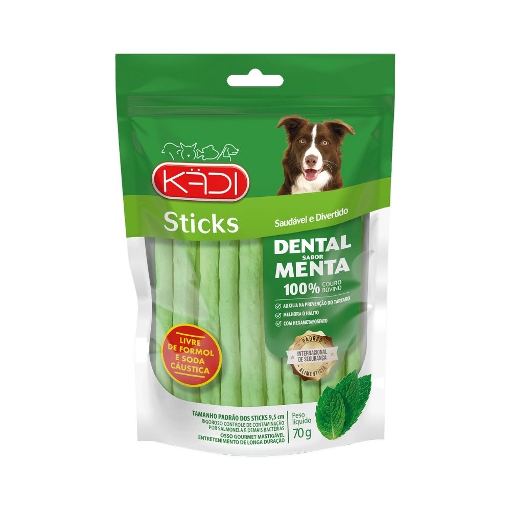 Snack Kadi Sticks Dental Menta para Cães 70 g